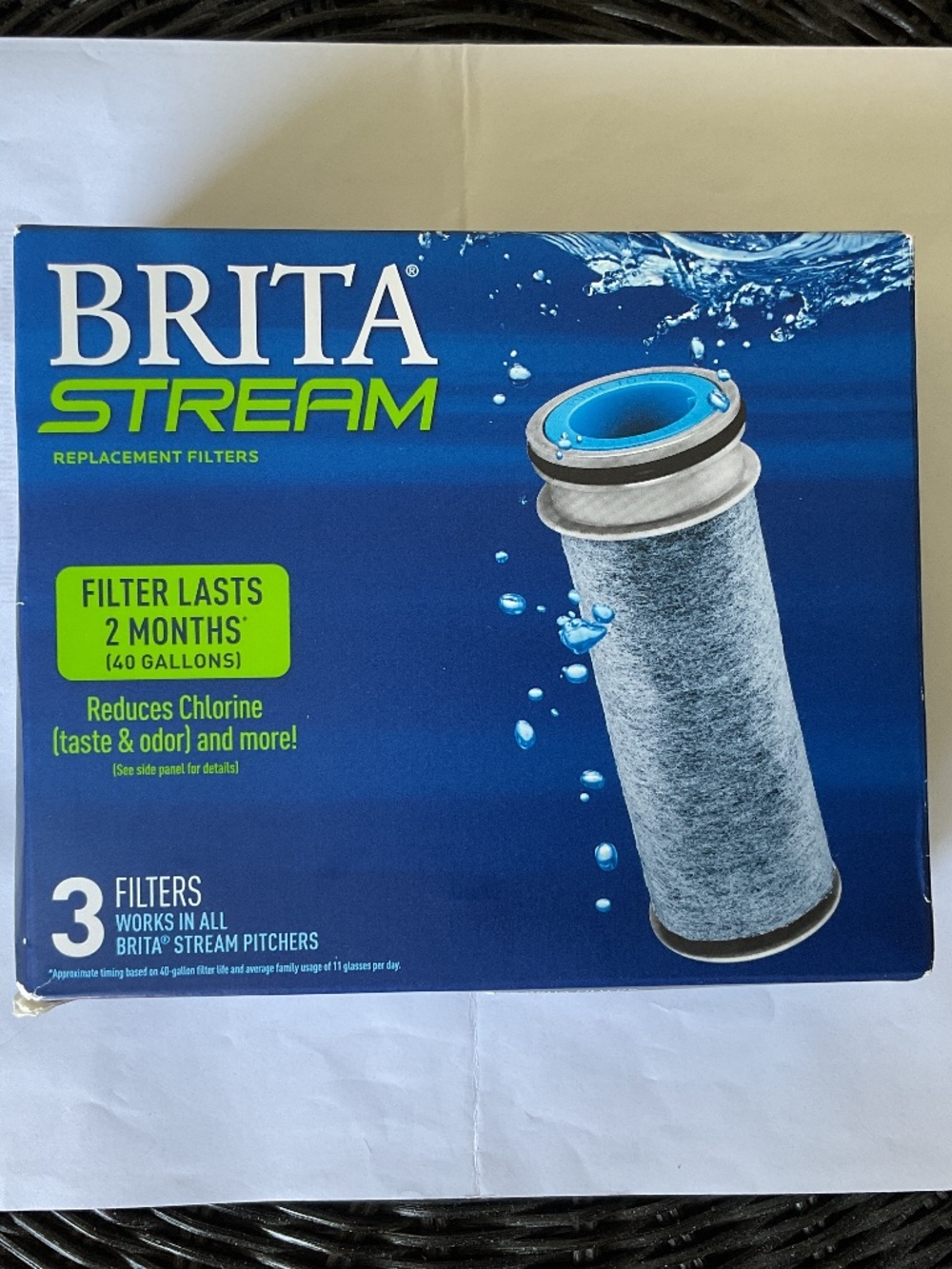Brita “Stream” Water Pitcher Filters - 3 pack NIB